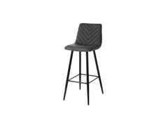 Melba Charcoal PU Bar Chair - 1