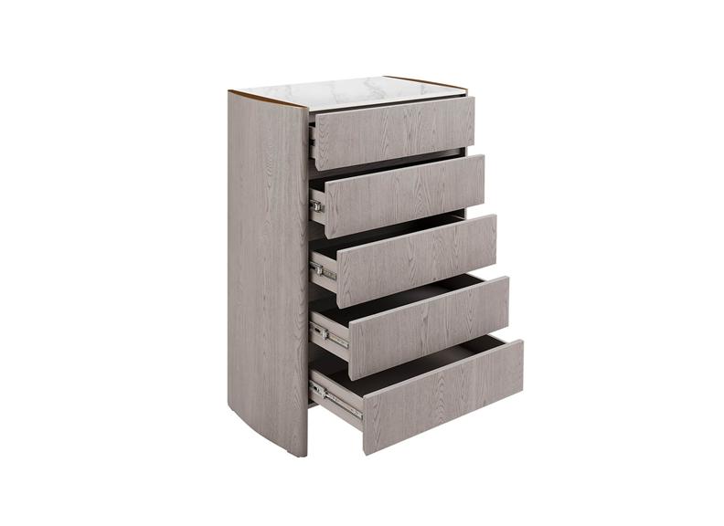 Mondello Five Drawer Bedroom Chest – Washed Oak Bedroom Chest Of Drawers