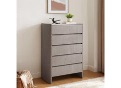 Mondello Five Drawer Bedroom Chest – Washed Oak Bedroom Chest Of Drawers