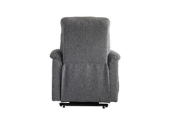 Millie Lift & Rise Dual Motor Armchair – Remote Controlled Recliner in Grey or Latte Woven Fabric
