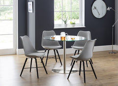 Milan Table With Kari Grey Chairs
