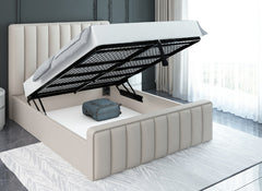 Mira Fabric Bed - base open