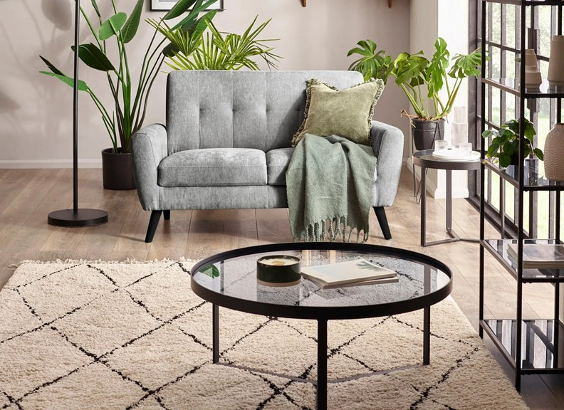 Monza Dove Grey Sofa  room