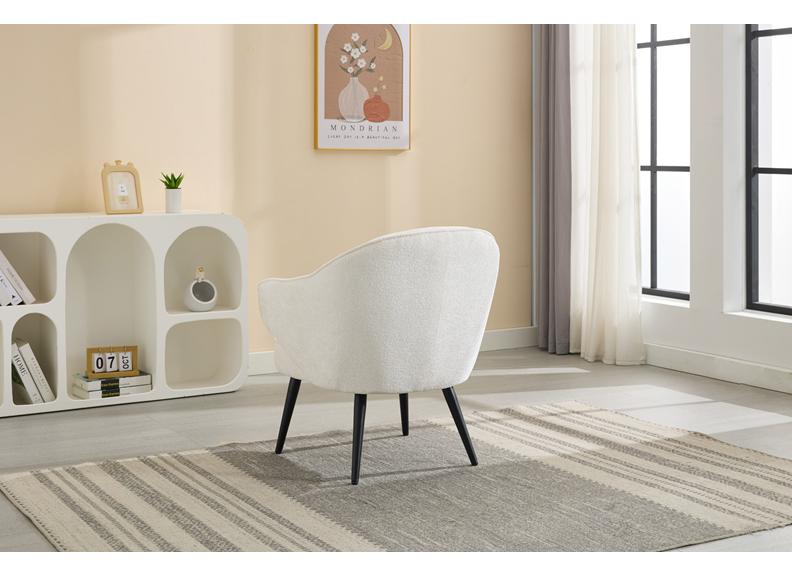 Morgan Cream Accent Chair - rear