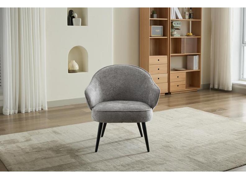 Morgan Grey Accent Chair - front