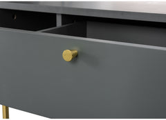 Madrid Grey & Gold Coffee Table - drawer