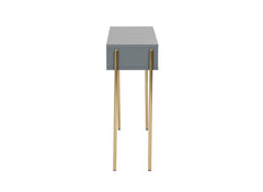 Madrid Grey & Gold Console Table - side