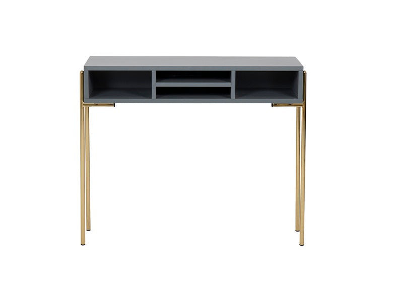 Madrid Grey & Gold Console Table - front