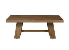 Massimo Oak Wide Coffee Table – Cashew Brown Finish | Modern Solid Oak Occasional Tables