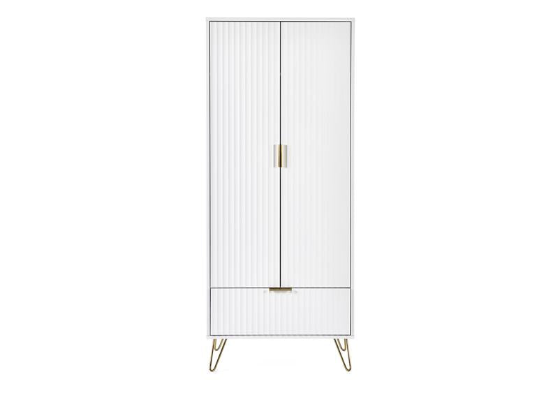 Murano White Wardrobe - front