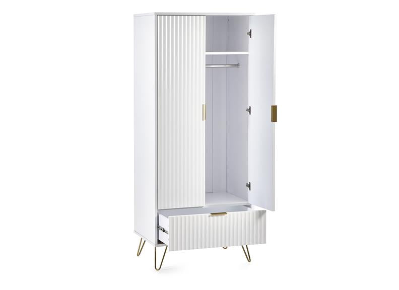 Murano White Wardrobe - inside