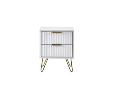 Murano White Bedside - front