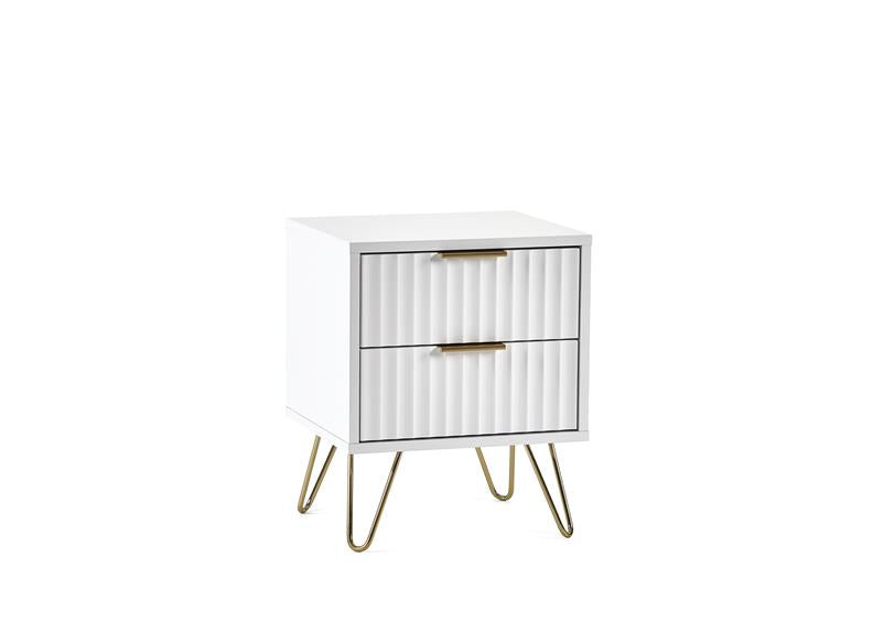 Murano White Bedside - 1