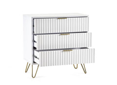 Murano 3 Drawer Chest - open