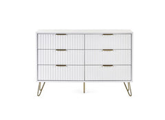 Murano White Wide Chest - front