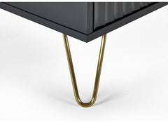 Murano Black Coffee Table - leg