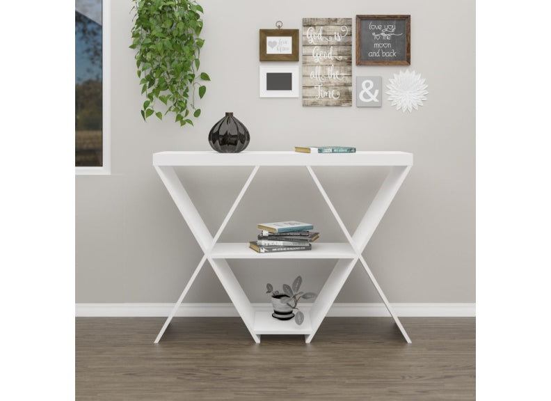 Naples White Console Table - room
