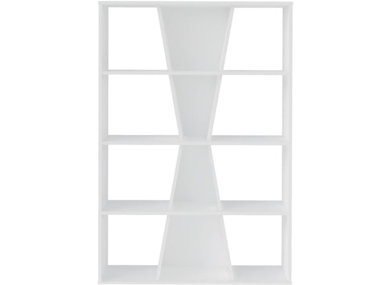 Naples Medium White Bookcase - 1