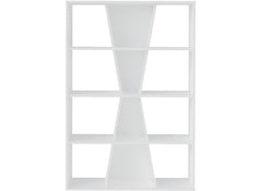 Naples Medium White Bookcase - 1