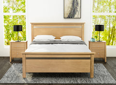 Nero Oak Bed - end