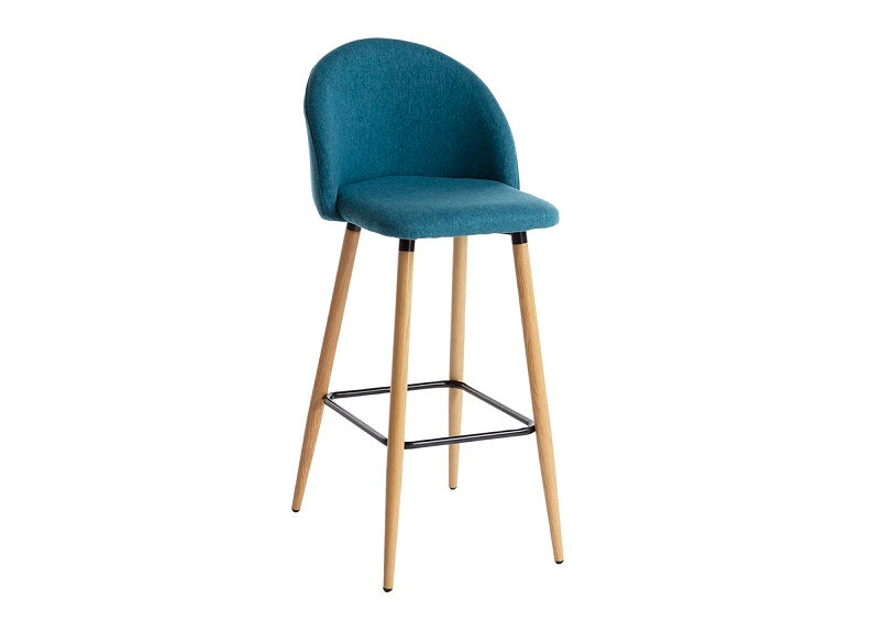 Nissa Teal Bar Chair - 1