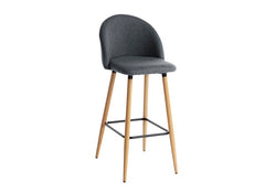 Nissa Grey Bar Chair - 1