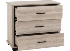 Oliver Three Drawer Chest - open