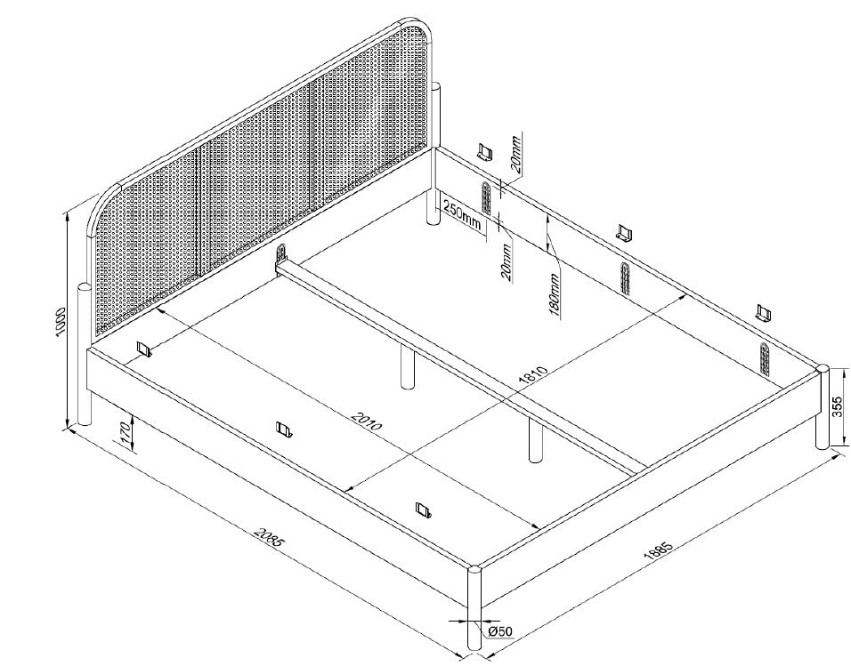 Olive Bed 180 X 200 Cm (VIP)