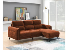 Oakley Deep Terra Three Seat Sofas W/End Chaise