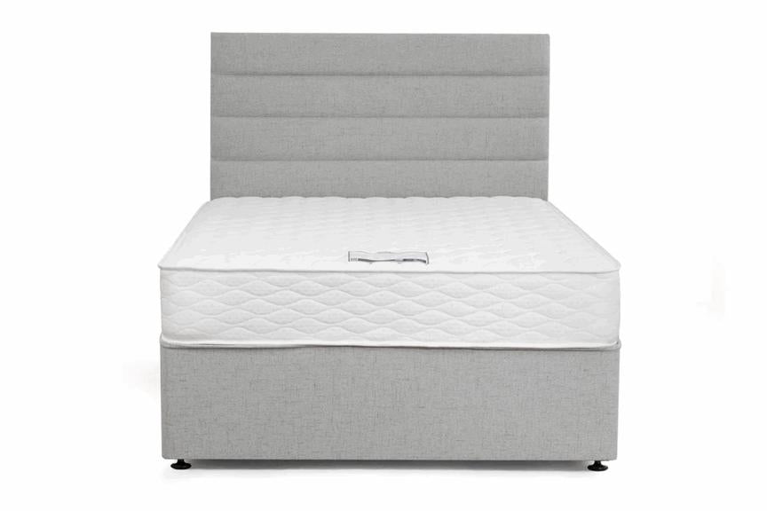 Ortholite Complete Bed Set - 3 ft Divan Bed With Headboard And Fabric Colour Options
