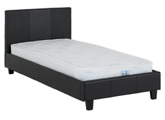 Prado 3 ft Black Bed