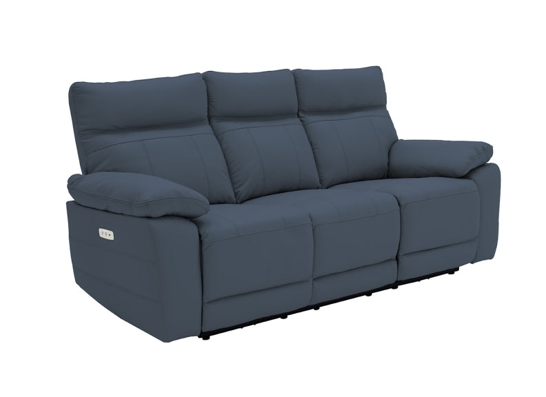 Positano Indigo Blue Powered Reclining Sofa