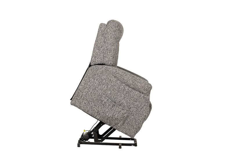 Prescot Lift & Rise Dual Motor Armchair – Remote Controlled Recliner in Dark Grey or Oatmeal Fabric