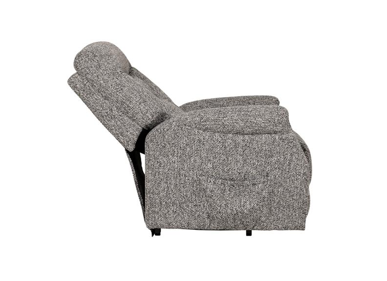 Prescot Lift & Rise Dual Motor Armchair – Remote Controlled Recliner in Dark Grey or Oatmeal Fabric