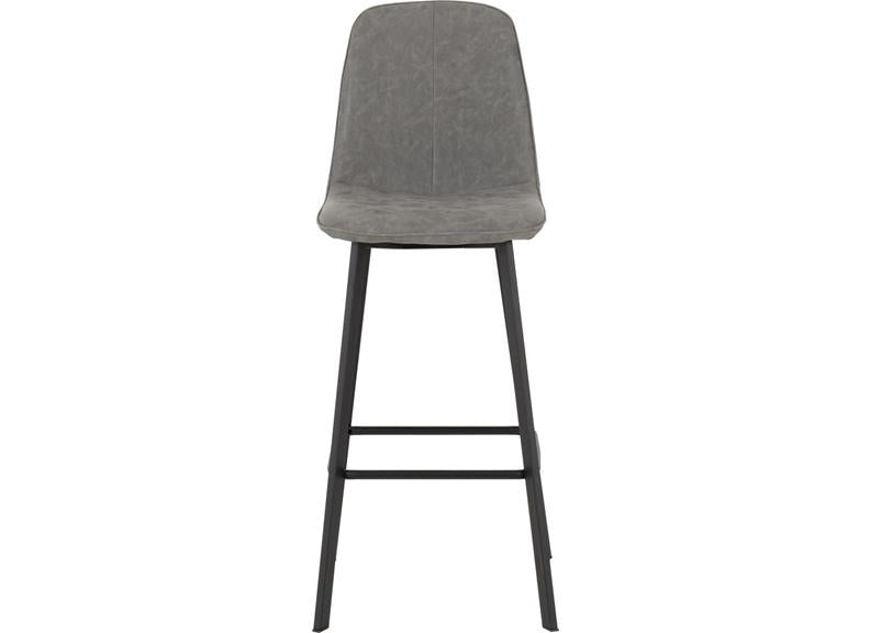 Quebec Grey Bar Stool - front