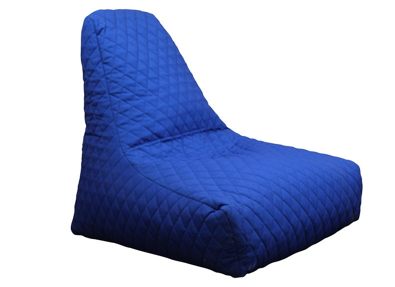 Quilted Blue Bean Bag - 2
