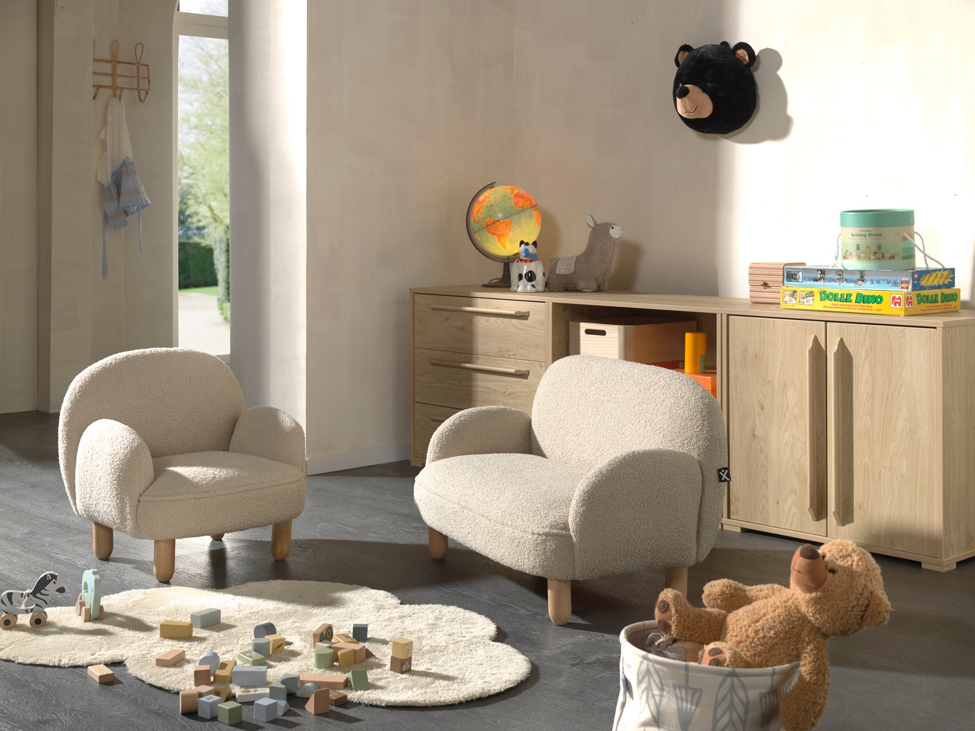 Rocky Sofa Double Mini Bouclé Davis Beige (VIP)