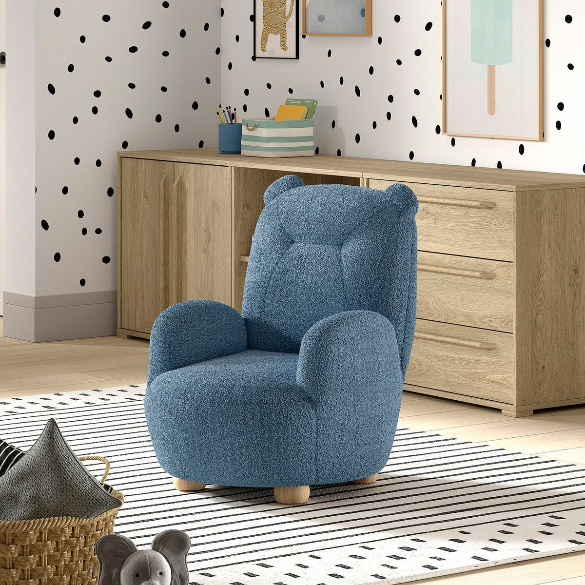 Rocky Sofa Bear Mini Bouclé Davis Blue (VIP)