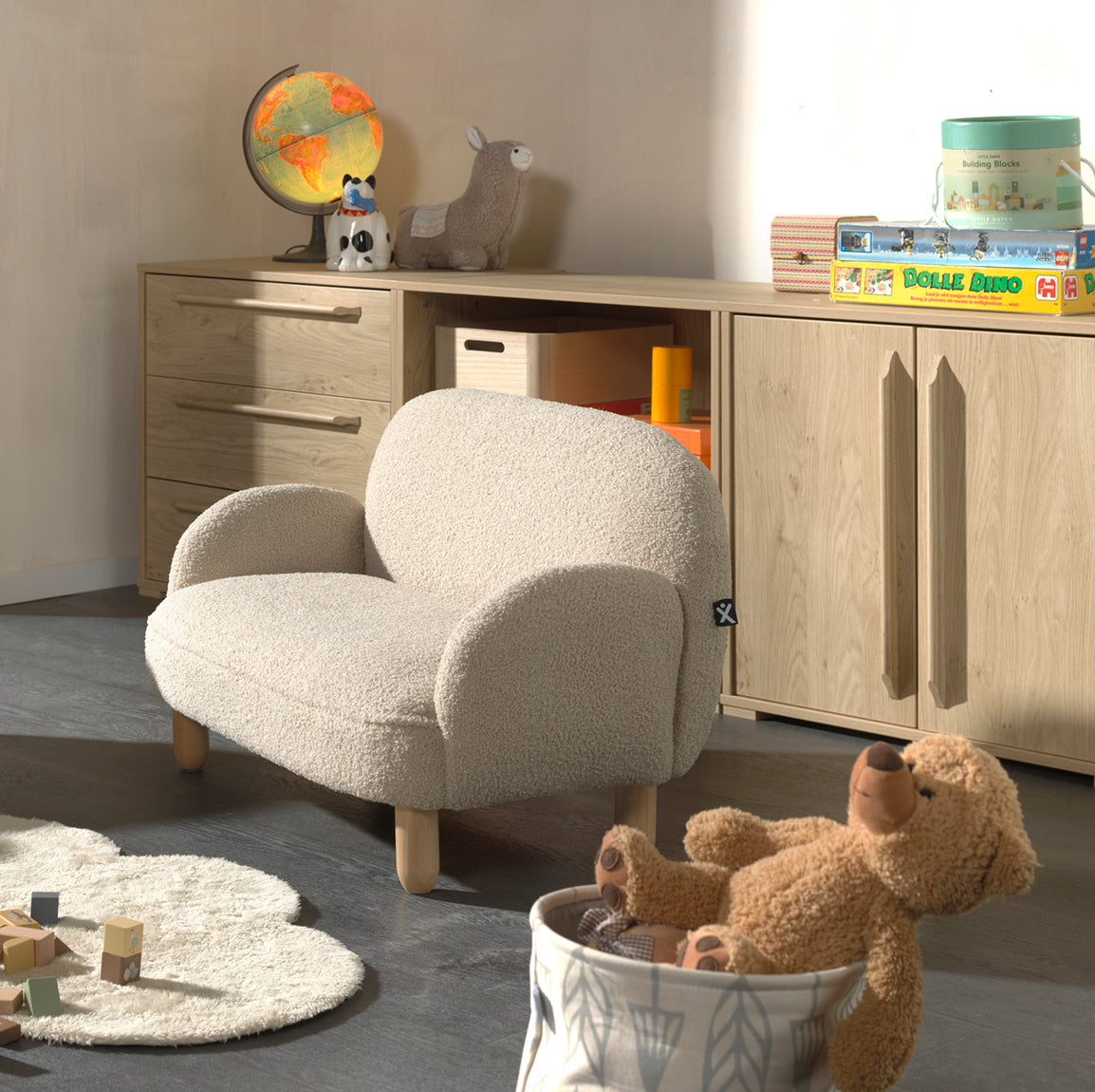 Rocky Sofa Double Mini Bouclé Davis Beige (VIP)