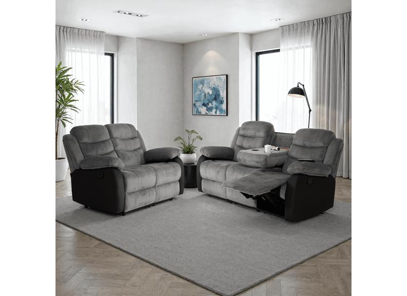 Roma Manual Reclining 2RR+3RR Sofas - Manual Recliner Living Room Sofa Set