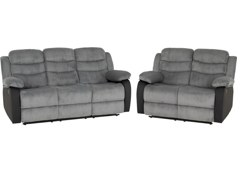 Roma Manual Reclining 2RR+3RR Sofas - Manual Recliner Living Room Sofa Set