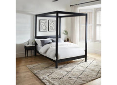 Roxanne Black Canopy Bed