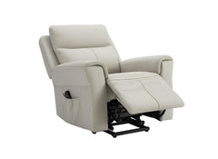 Russo Leather Lift & Rise Armchair - Stone (Pre-Order Only)