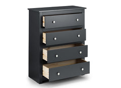 Radley Anthracite Four Drawer Chest - open