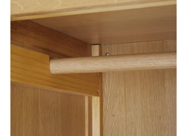 Burford Triple Wardrobe - rail
