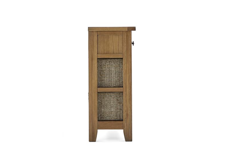 Burford Console Table W/Baskets - side