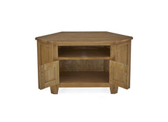 Burford Corner TV Unit - with doors - interior