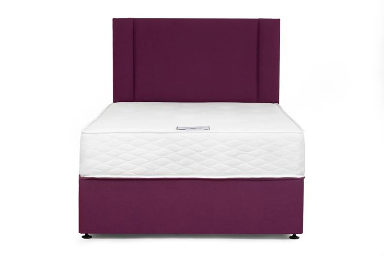 Regatta Complete Bed Set - 5 ft Divan Bed With Headboard And Fabric Colour Options