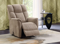 Renato Fabric Oatmeal Powered Armchair - 2