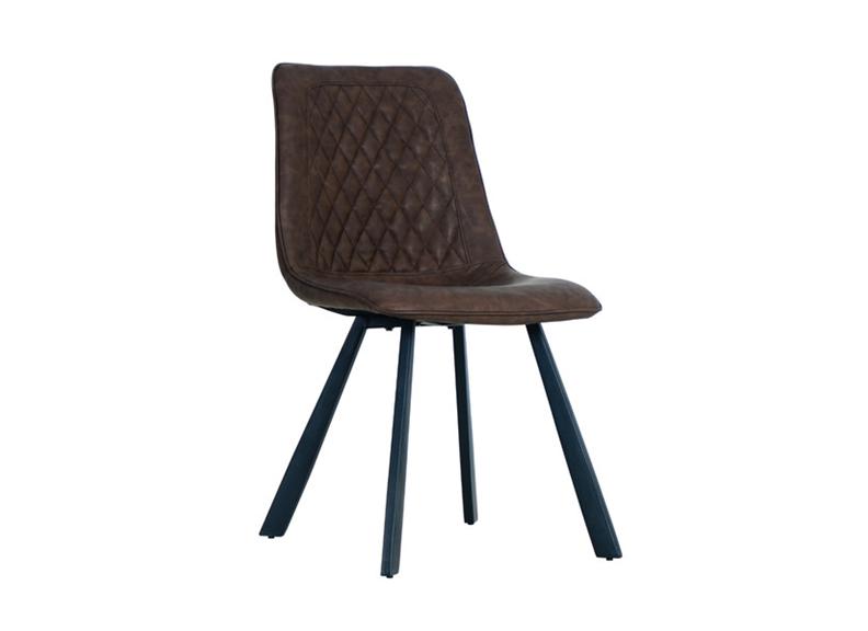 Retro Diamond Stitch Dining Chairs